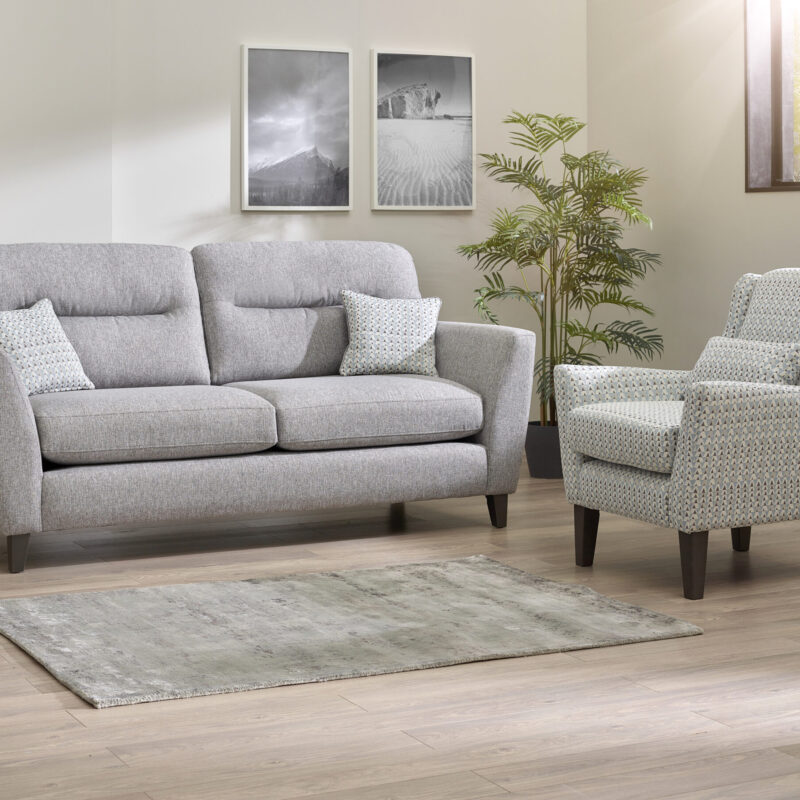 Clara 3 Seater Sofa with Accent Armchair